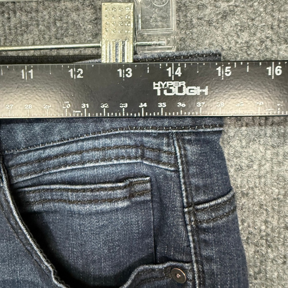 Democracy Jeans Women 8 Blue Dark Wash Ab Solution Straight Leg Slimming Stretch - Picture 9 of 14